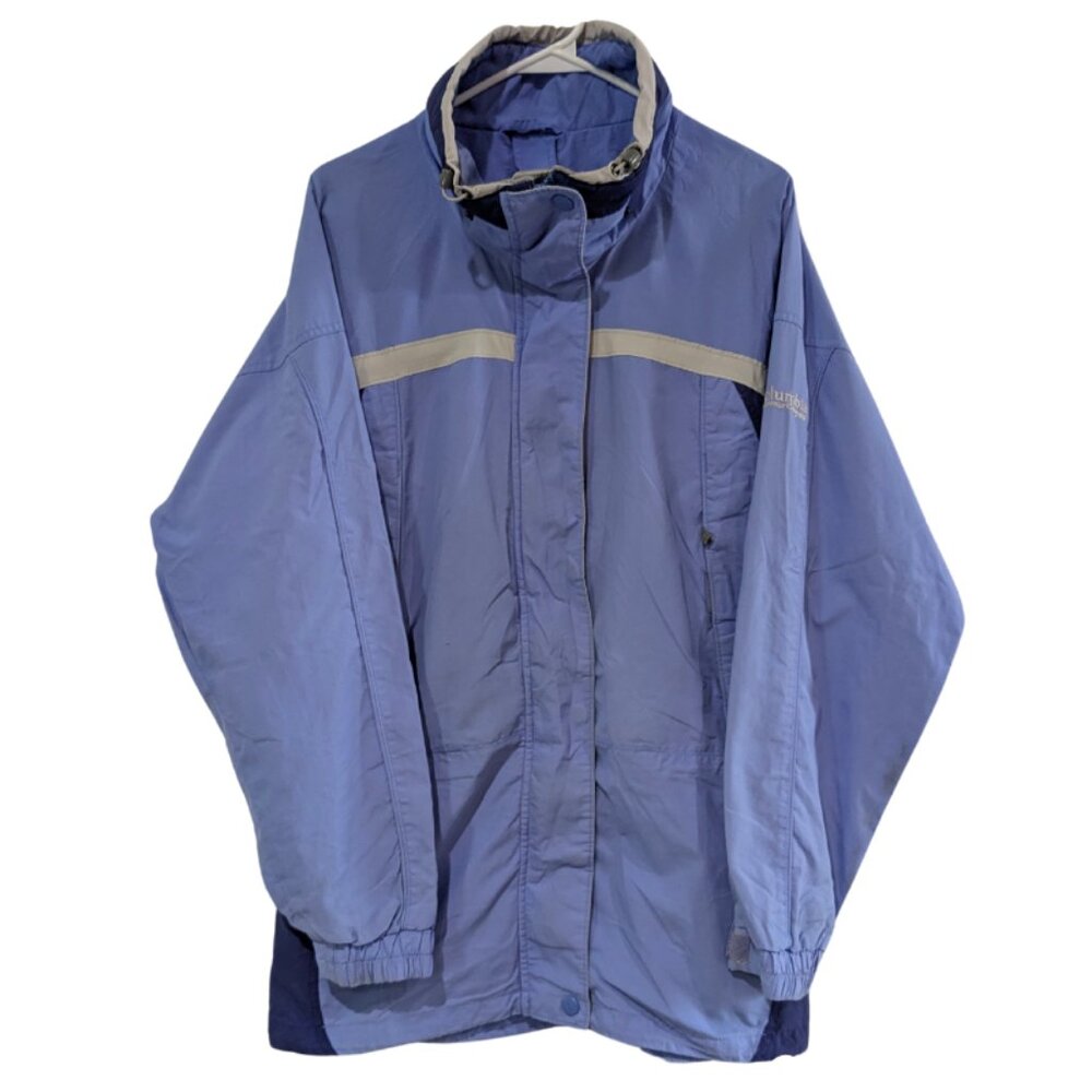 Columbia Women's Large Interchange Core Jacket - Light Blue/Dark Blue